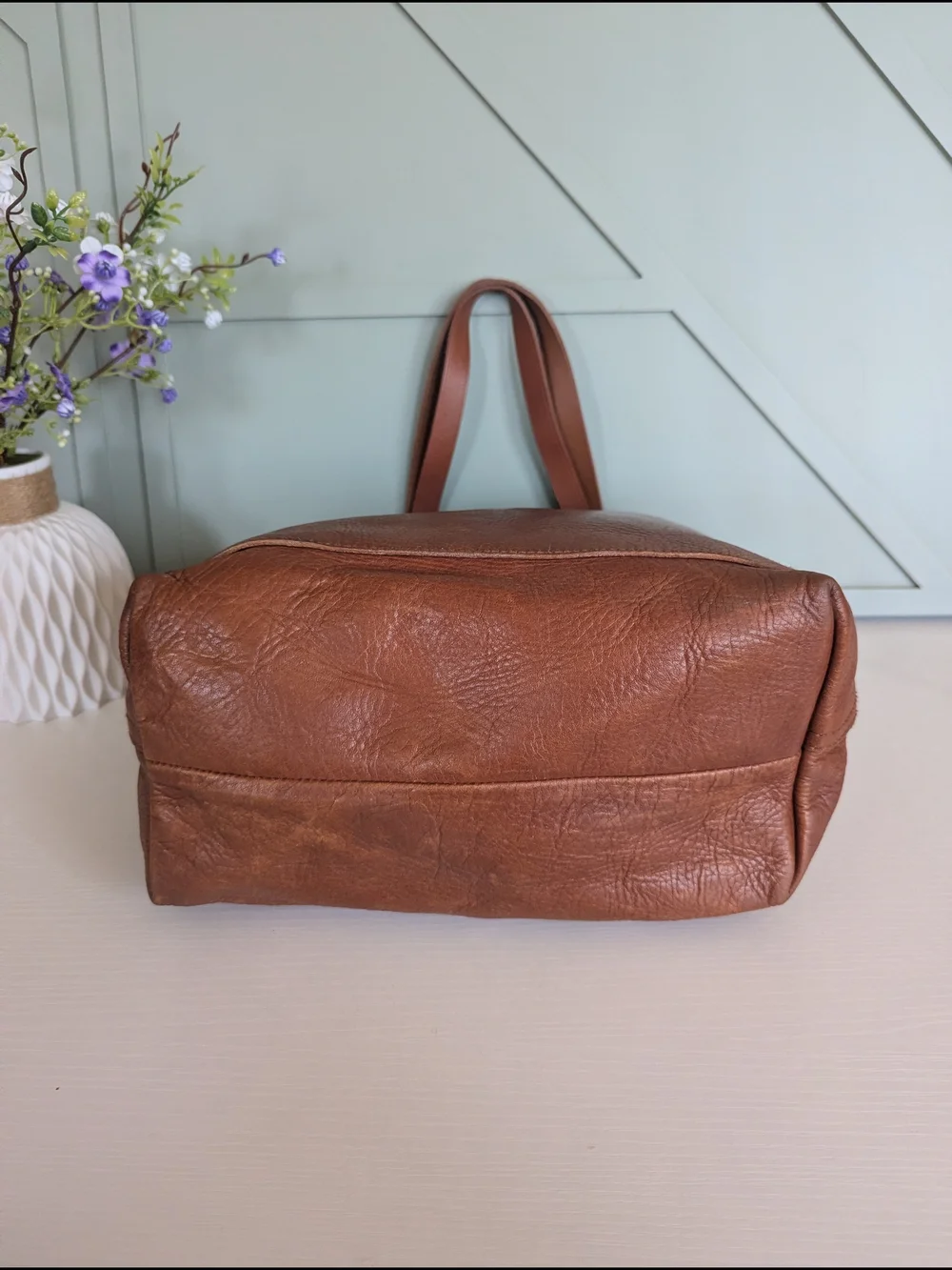 Madewell Brown Leather Tote Bag